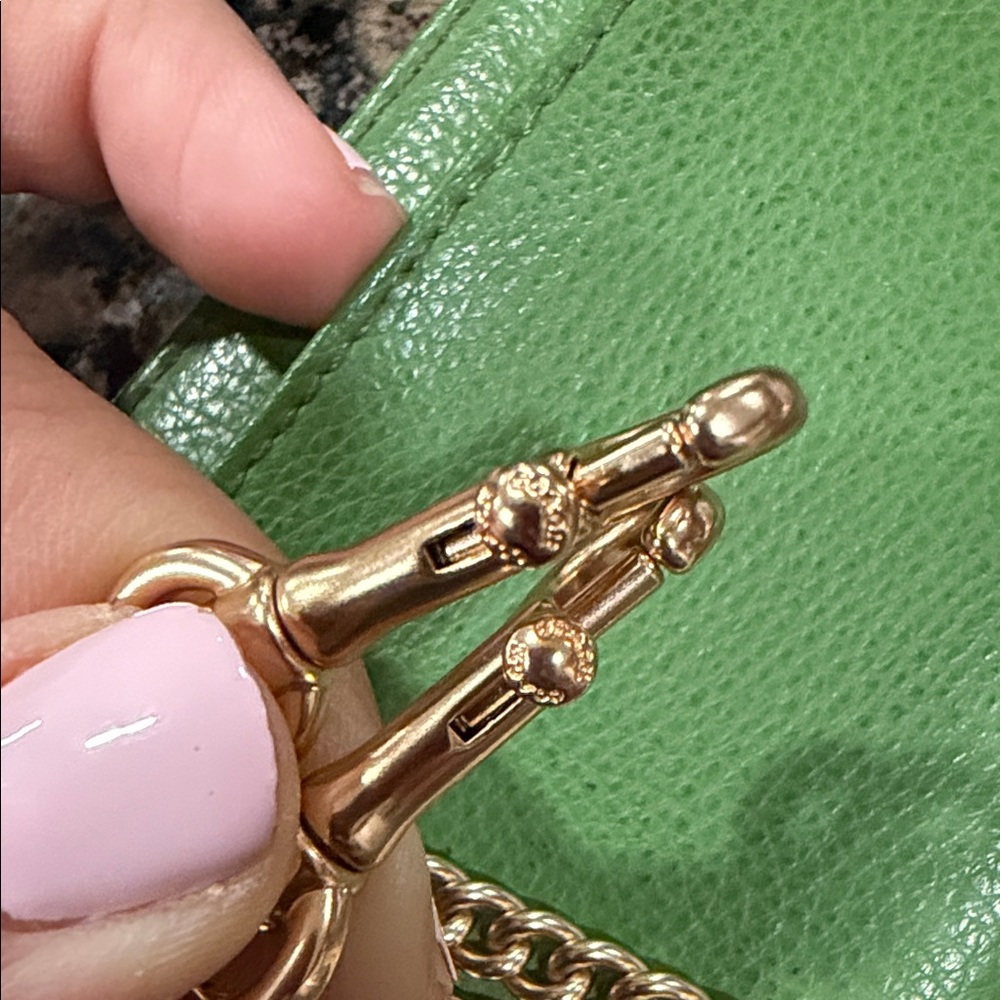 Coach NEW Gold-Tone Double Chain with Clip (crossbody) - Picture 3 of 3